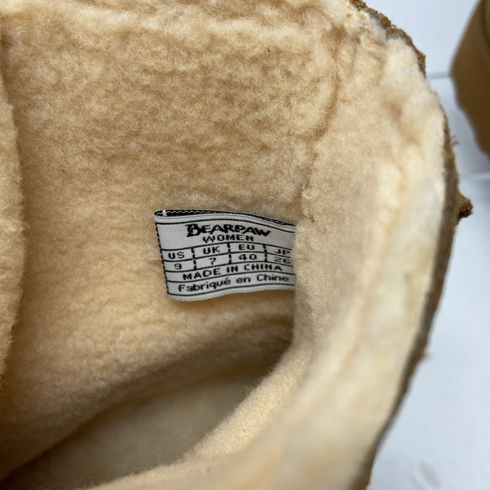 NWT BEARPAW “Krista” Hickory II Wool Lined Lace-Up Boots, size 9! - Picture 10 of 16